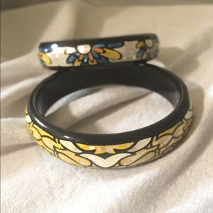 Onyx Bangle Bracelets